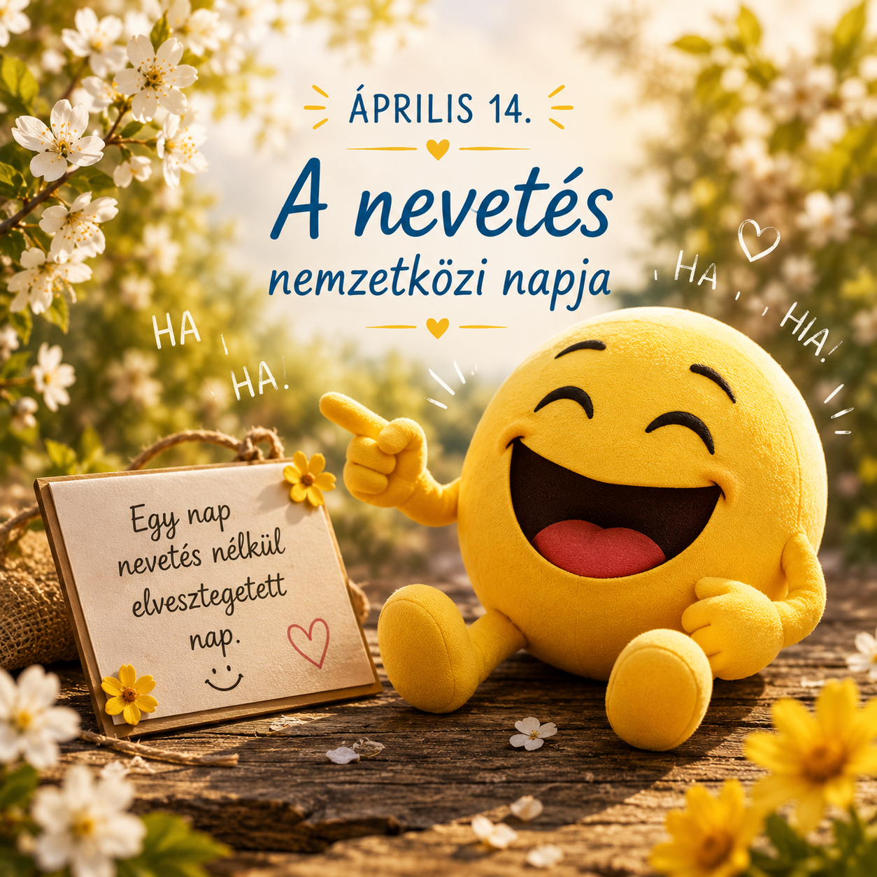 Április 14 - A nevetés nemzetközi napja