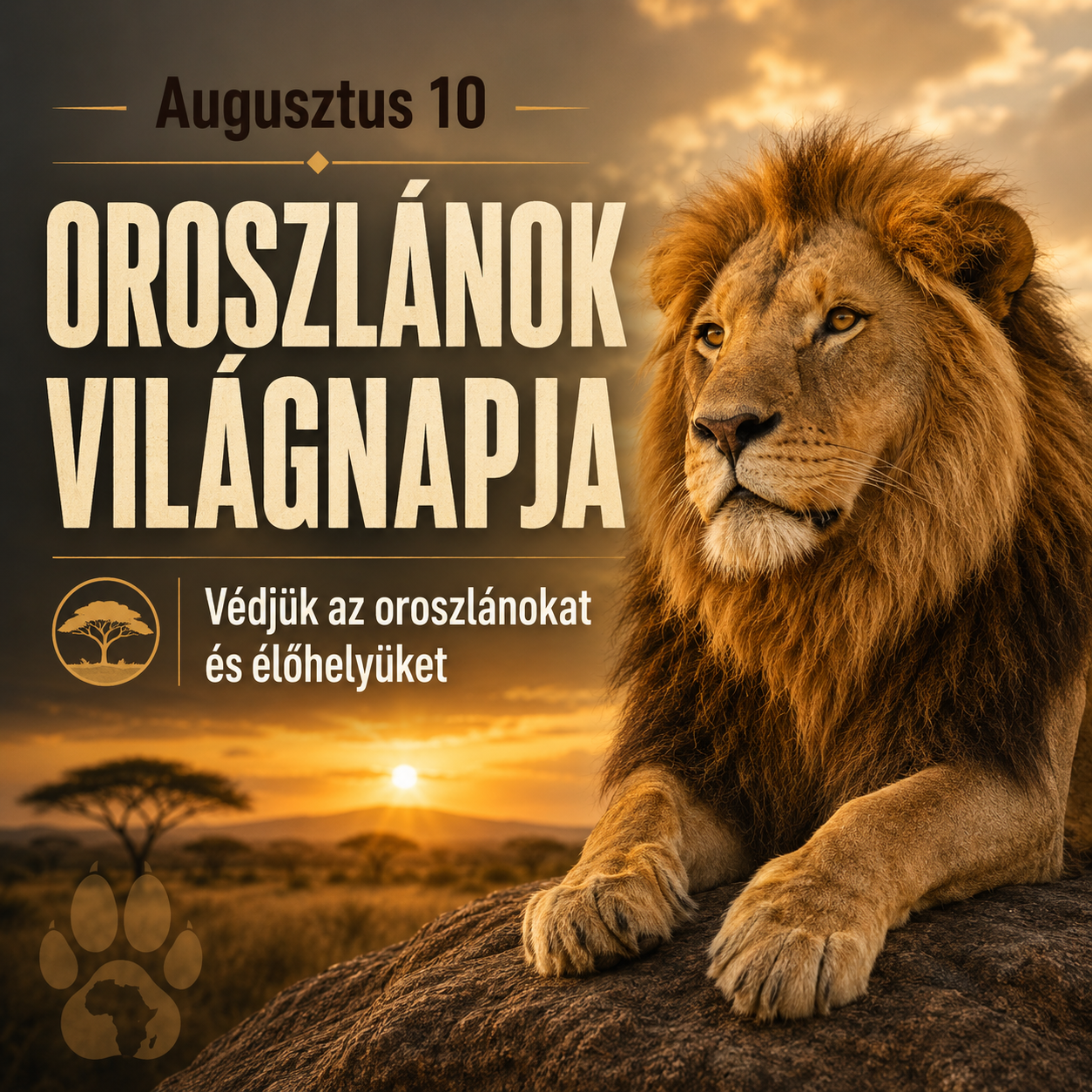 Augusztus 10 – Oroszlánok világnapja