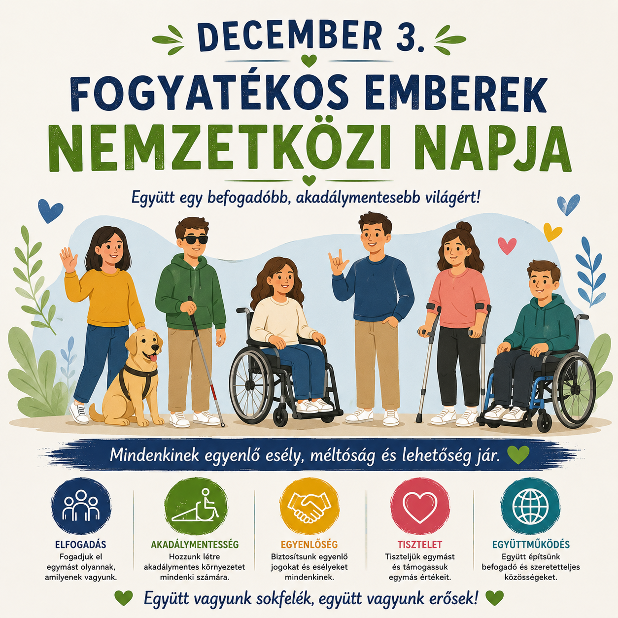 December 3 – Fogyatékos emberek nemzetközi napja