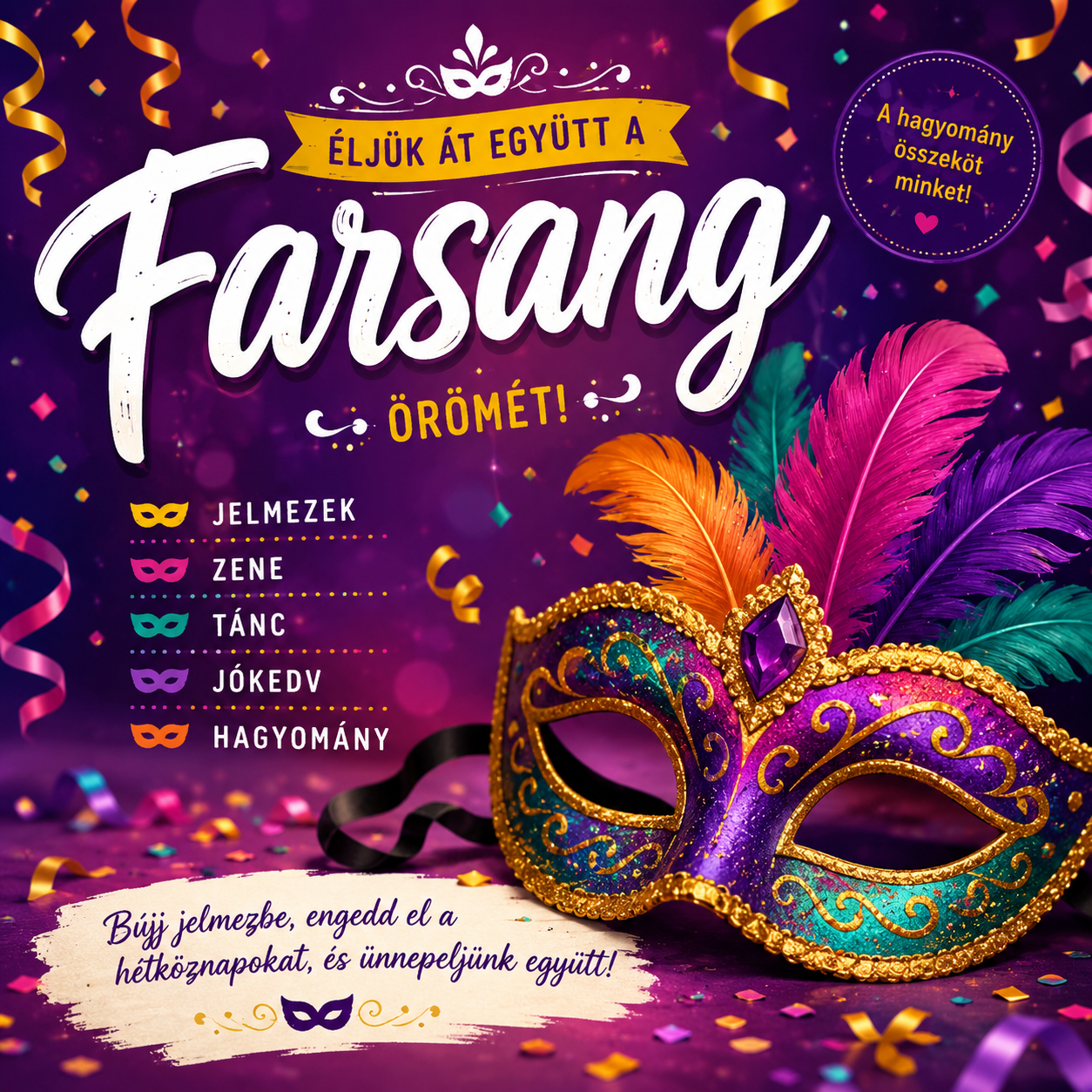 Farsangi időszak – a januári-februári rendezvények sztárja