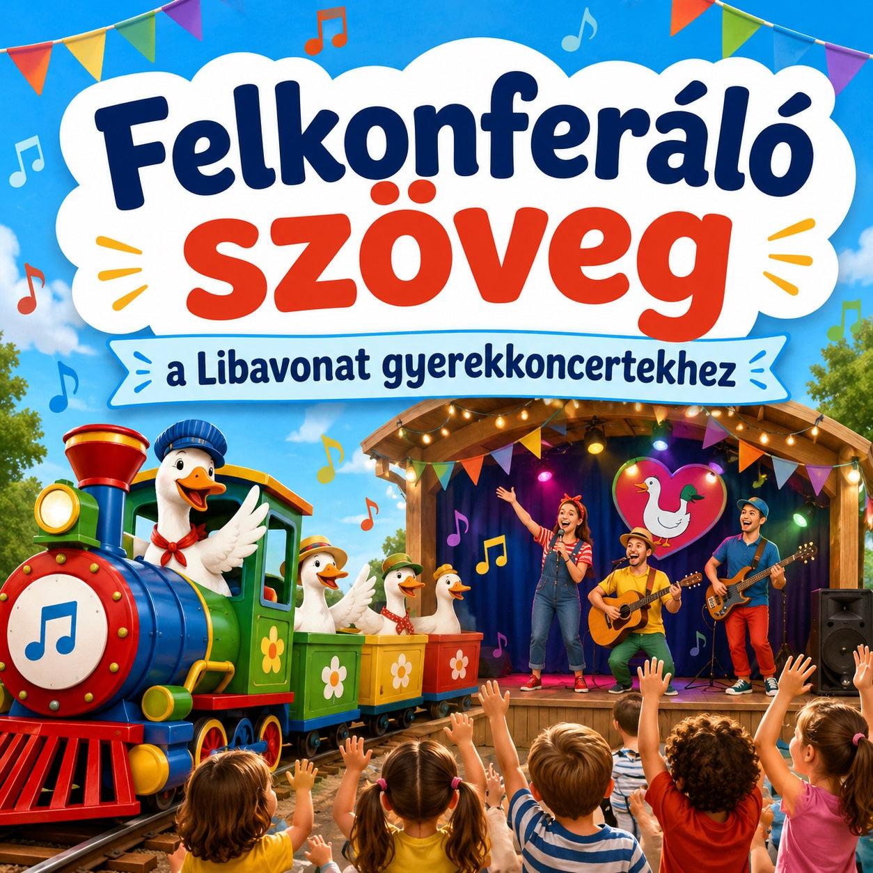 Felkonferáló szöveg a Libavonat gyerekkoncertekhez