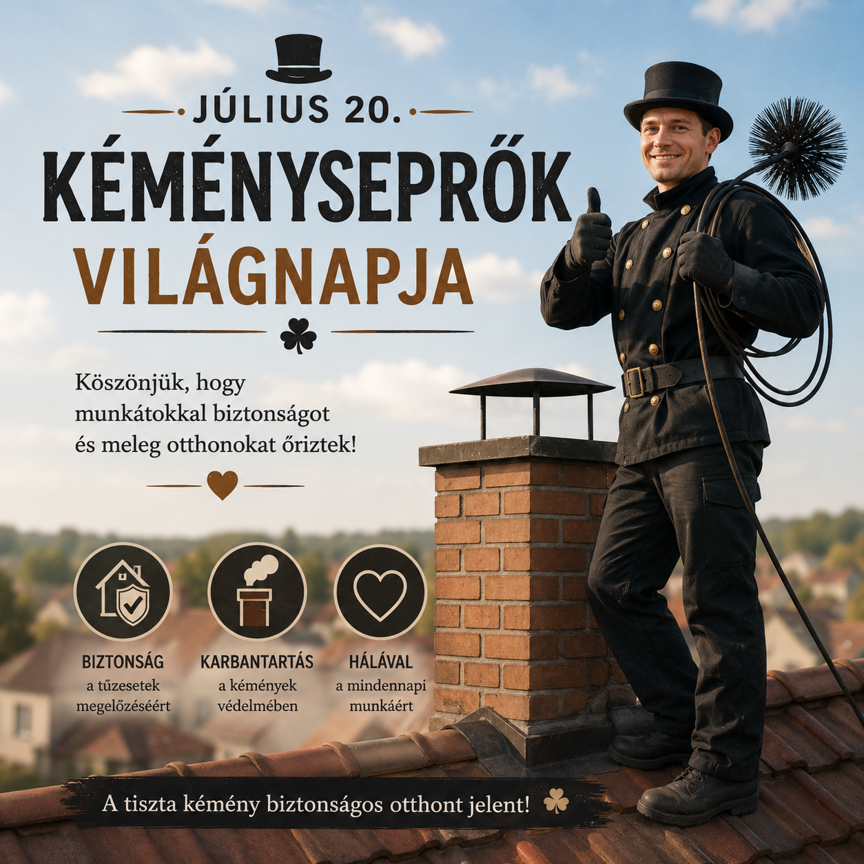 Július 20 – Kéményseprők világnapja