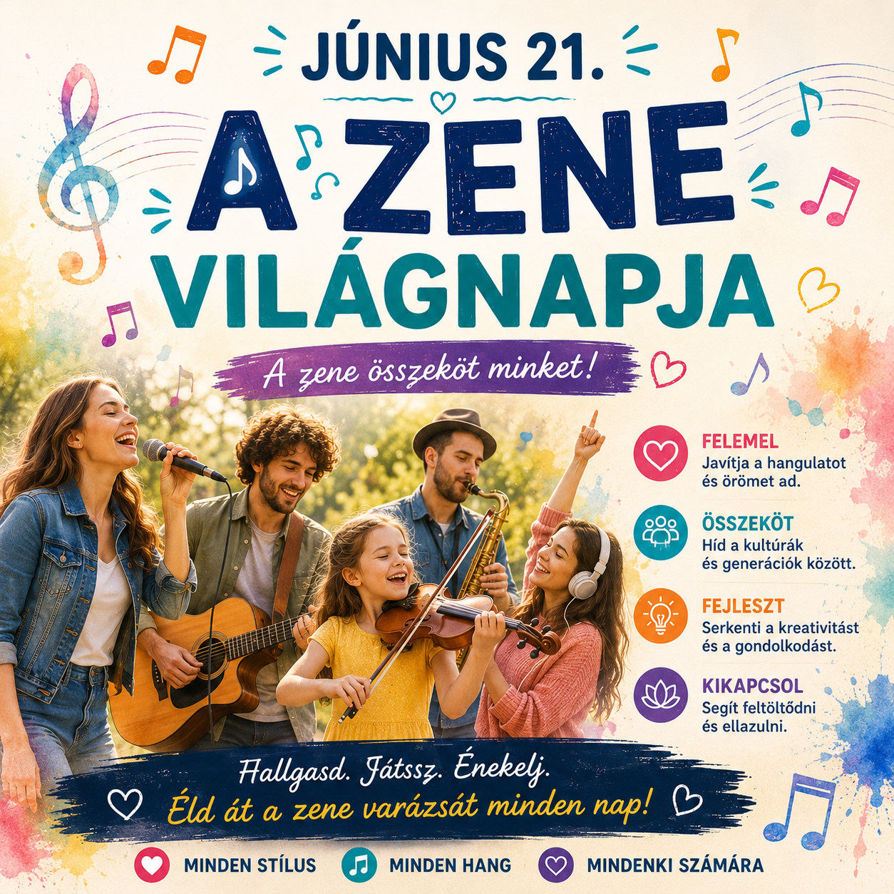 Június 21 - A zene világnapja