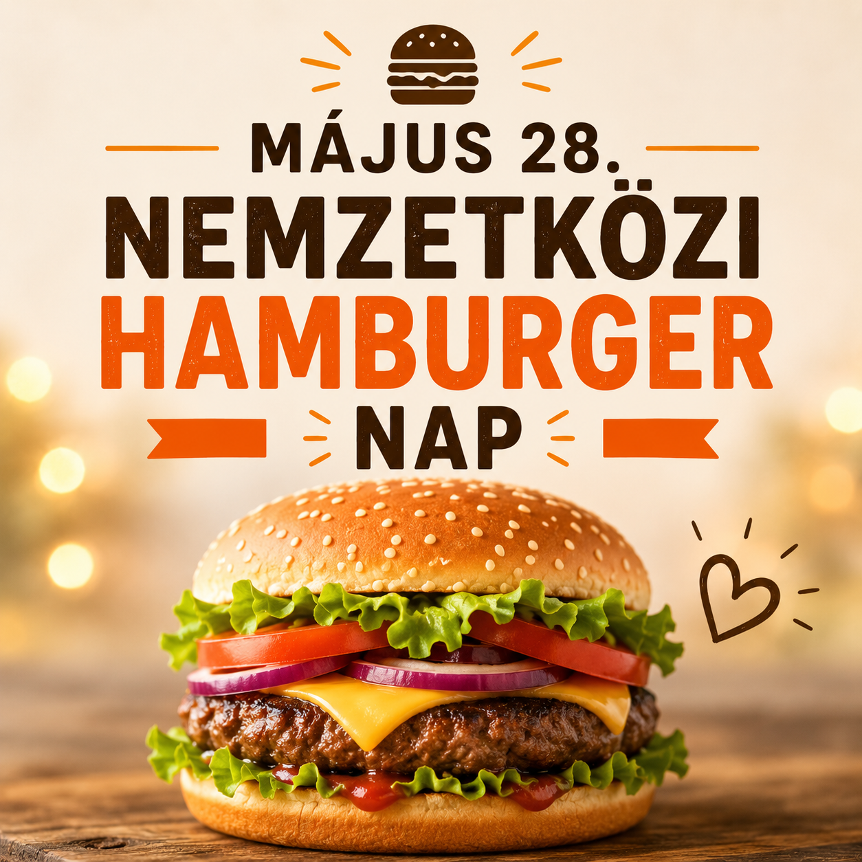 Május 28 - Nemzetközi hamburger nap
