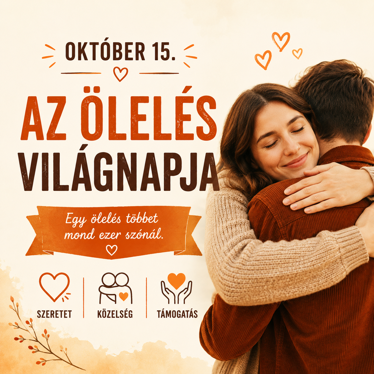 Október 15 – Az ölelés világnapja