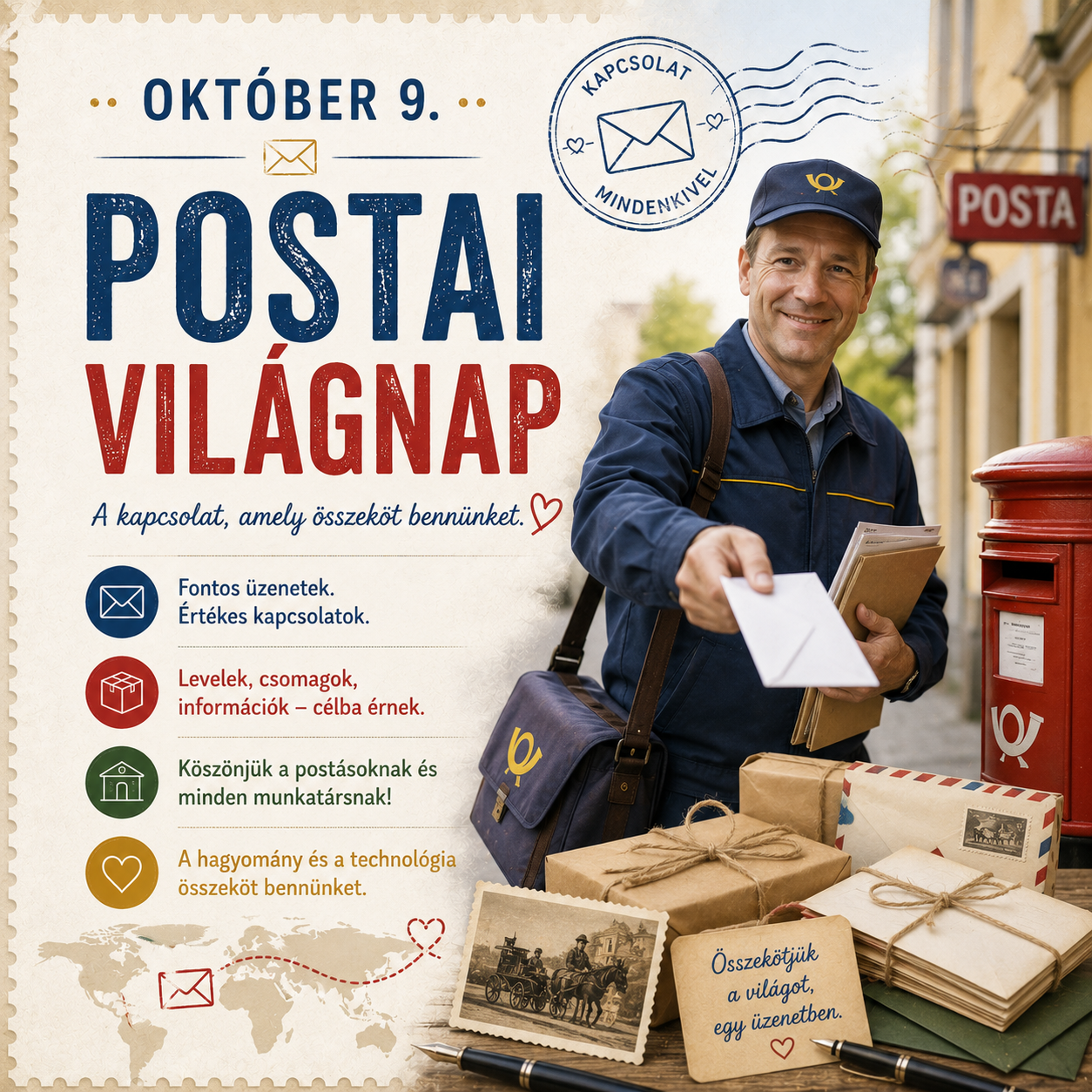 Október 9 – Postai világnap