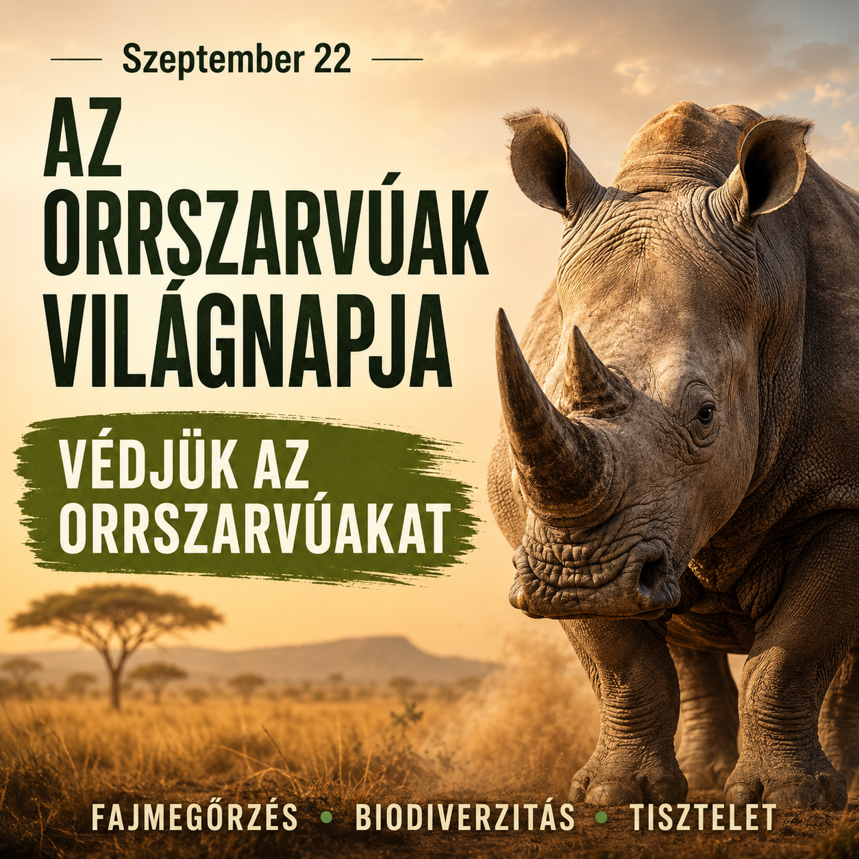 Szeptember 22 – Az orrszarvúak világnapja