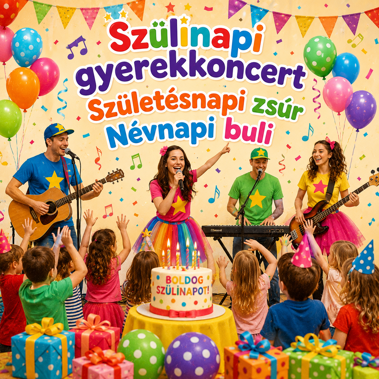 Szülinapi gyerekkoncert, Születésnapi zsúr, Névnapi buli