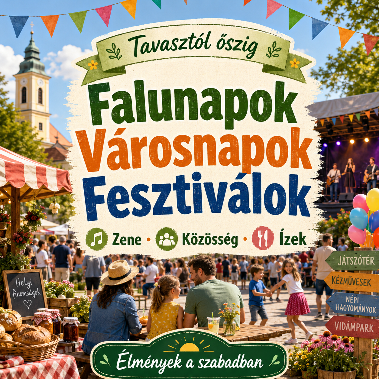 Tavasztól őszig – Falunapok, városnapok, fesztiválok