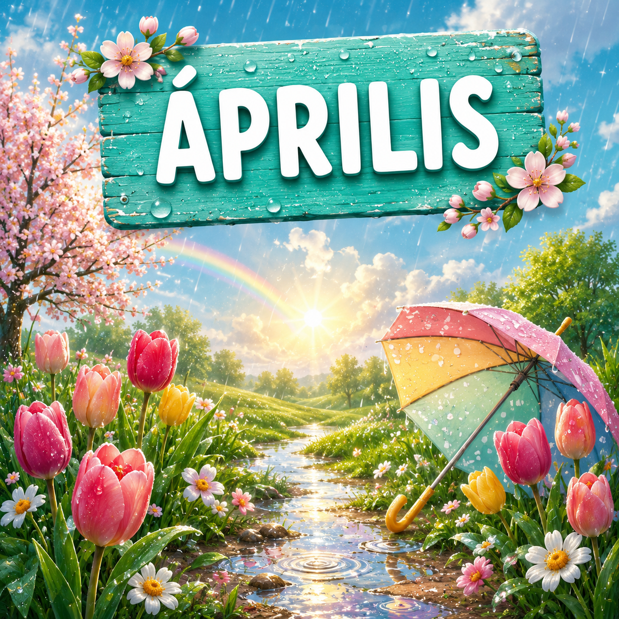 Április