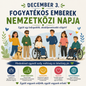 December 3 – Fogyatékos emberek nemzetközi napja
