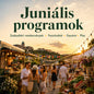 Juniális programok, szabadtéri rendezvények, fesztiválok