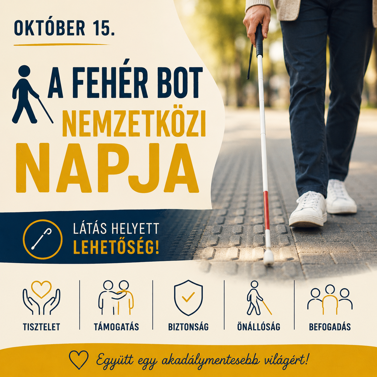 Október 15 – A fehér bot nemzetközi napja