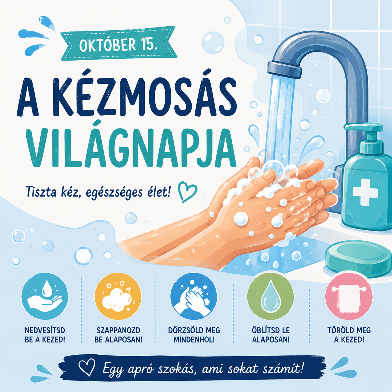 Október 15 – A kézmosás világnapja