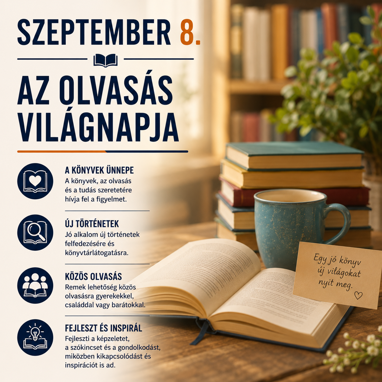 Szeptember 8 – Az olvasás világnapja