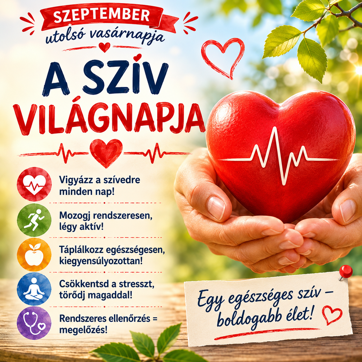 Szeptember utolsó vasárnapja – A szív világnapja